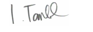 Signature of Mr Ian Tankard 